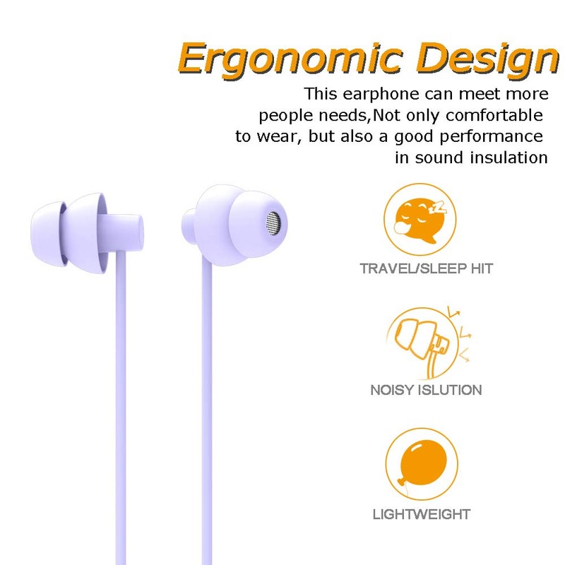 MAXROCK (TM - Auriculares de silicona suave total con micrófono
