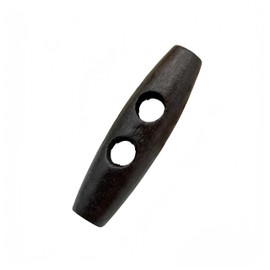 10pcs Olives Buttons - 2 Hole Wood Toggle Sewing Craft DIY Accessory for Clothing Coat Jacket Blazer Bag