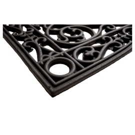 Calloway Mills AZ900222436 Gatsby Rubber Doormat, 24" x 36", Black