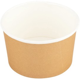 200-CT Disposable Kraft 3-OZ Ice Cream Cups - Coppetta Small Hot and Cold To Go Cups: Perfect for Cafes - Eco-Friendly Recyclable Paper Cup - Wholesale Takeout Food Container