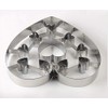 Szxc Large Heart Cookie Cutters With Interior Cut-Outs - Stainless
