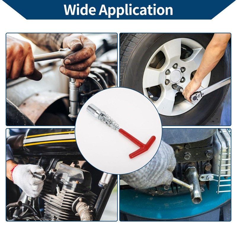 Hihaha T-Handle Spark Plug Socket Wrench Wrench Remover for Car