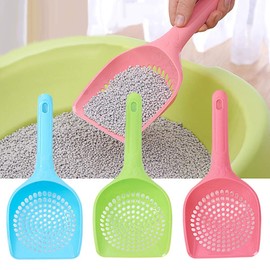 Baost 1Pc Plastic Cat Litter Scoop Pet Care Sand Waste Scooper Shovel Hollow Litter Scoop Shovel Deep Scoop Shovel Reptile Litter Cleaner Scoop for Sifting Kitty Cats Litter Small Hole#Random