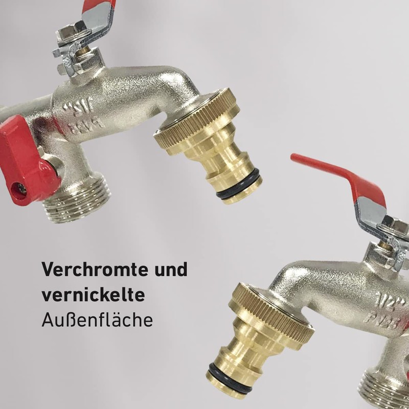 AQUA CONTROL G6354 – Double output garden tap 1/2 –
