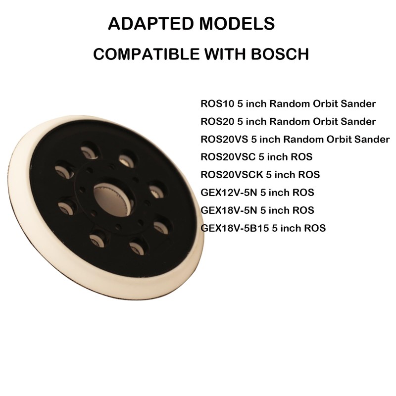 5 Inch Random Orbital Sander Replacement Pad, Replacement Compatible with