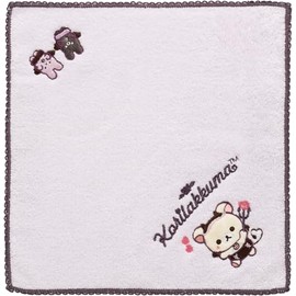 San-X Rilakkuma "Korilakkuma Kokuma" Mini Towel CM52301 Size: Approx. 9.8 x 9.8 inches (250 x 250 mm)