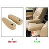 Priprilod 2pcs Beige Tan Leather Seat Replacement Armrest Cover Compatible