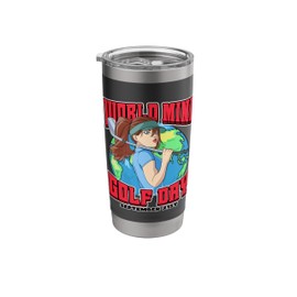 World Mini Golf Day September 21st Celebrate Golfer Golfing Stainless Steel Insulated Tumbler
