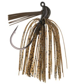 Reaction Tackle Lead Flipping Jig- 1/2 oz- Green Pumpkin (3 Pack)