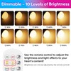 Yochoice Rechargeable Battery Operated Wireless Puck A19 Light Bulb with