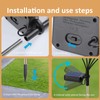 2 Sets Solar Garden Bee Lights IP65 Waterproof 8LEDs Solar
