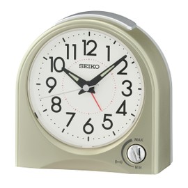 SEIKO Maris Non Ticking Desk/Alarm Clock, Gold