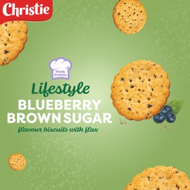 Peek Freans Lifestyle Blueberry Brown Sugar with Flax Cookies | 290g from Canada