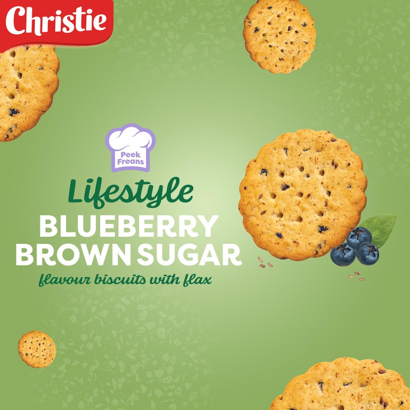 Peek Freans Lifestyle Blueberry Brown Sugar with Flax Cookies |