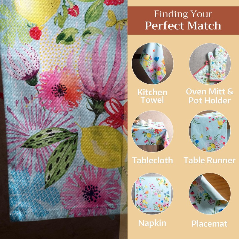 Maison d'Hermine 100% Cotton 1-Piece Kitchen Apron with Adjustable Neck