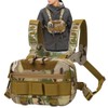Running Chest Pack,Oxford Cloth Portable Fishing Chest Bag 20L -