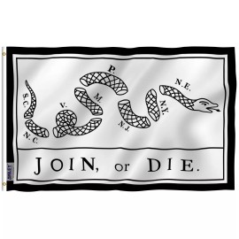 Anley Fly Breeze 3x5 Ft Join Or Die Flag - Rattlesnake Flags Benjamin Franklin