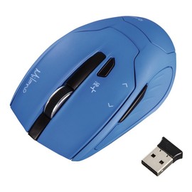 Hama Milano RF Wireless Optical 2400dpi Right-Hand Blue Mice – Mice (Right-Hand, Optical, RF Wireless, 2400 dpi, Blue)