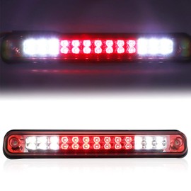 Tresound 3rd Third Brake Light for 1988-1999 Chevy/GMC C1500 C2500 K1500 K2500 Silverado Blazer LED Cargo Lamp High Mount Stop light (Chrome Housing Red Lens)