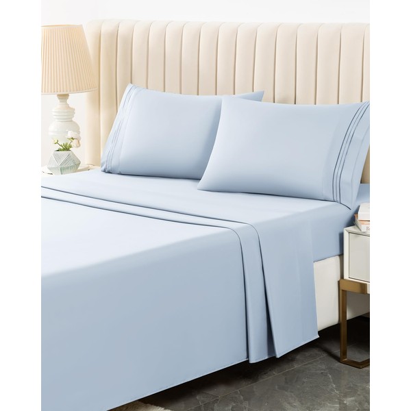 MISSQ California King Size Bed Sheets Set - Cooling, Extra