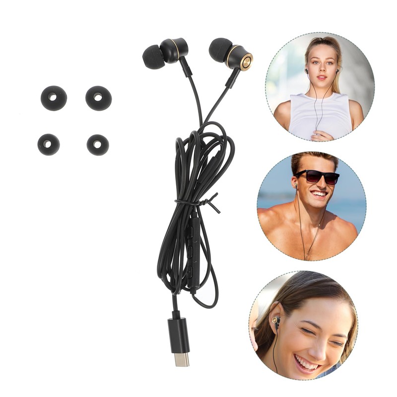 LABRIMP Headphones Ergonomic in Ear Noise Canceling Earphones with Wired