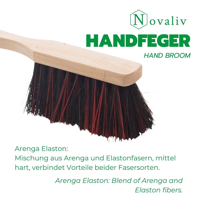 Novaliv 2 x dustpan set, dustpan set, hand brush, arenga