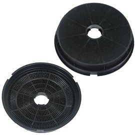 SPARES2GO Round Charcoal Carbon Filter for Lamona HJA2180 HJA2230 HJA2240 Cooker Hood (Pack of 2 Filters)