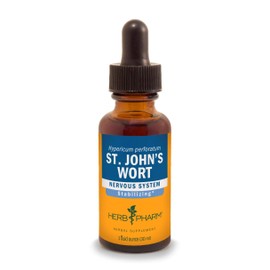 Herb Pharm St. John's Wort Liquid Extract for Positive Mood and Emotional Balance, Cane Alcohol, 1 Ounce