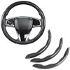 GIANT PANDA Carbon Fibre Pattern 3 Piece Steering Wheel Cover