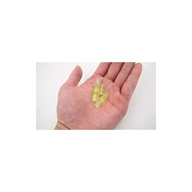 Inclinometer Spirit Bubble Level tube Vial Gradienter 6x15mm, 7x26mm,8x31mm,6 Piece
