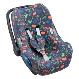 JYOKO KIDS Car Seat Cover Compatible with Maxi Cosi Cabriofix, City Streety, Cotton (Happy Dino)