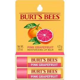 Burt's Bees Bálsamo Labial Pomelo Rosado Doble Pack 0.15 oz (2 unidades) - Labios Suaves y Naturales