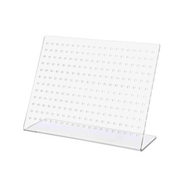 Marketing Holders Display Boutiques Showcase Jewelry Rack Value Pack of 2 Organizer Stand Portable Acrylic Slant Back Countertop Storage Holds 60 Pairs of Earrings Clear Studs