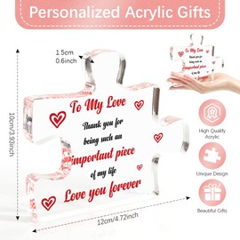 Valentines Day Gift for Her Him Gifts for Boyfriend Girlfriend Acrylic Couple Gifts Valentines Gift for Men Women Wife Husband Birthday Present for Husband Wife Christmas