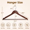 SEGAWE Premium Wooden Hangers 50 Pack Durable Slim Coat Hanger