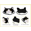 Cat Plush Comfortable Sleep Eye Mask (Black & White Cat)