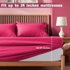 Homiest Extra Deep Pocket Full Size Sheets Set, 6 Pieces