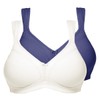 Susa Women's Bra (Pack of 2), Navy/Champagne