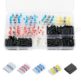 FunnAura 300 Pcs Solder Seal Wire Connectors, Waterproof Insulated Heat Shrink Connectors for Electrical Engineering