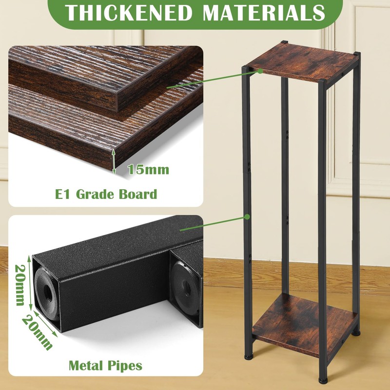 Extra Tall Plant Stand Indoor,40 Inch Plant Stands,2 Tier Metal