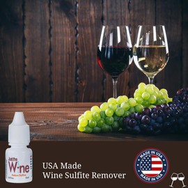 Just the Wine Sulfite Remover Drops (5-Bottle Pack) Just 3 Drops in a Glass! Made in USA - 5 pack