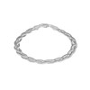 Tuscany Silver Women's Sterling Silver Twisted Flexible Herringbone Bracelet of