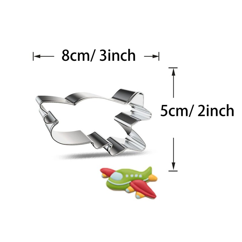 WJSYSHOP Airplane Aircraft Shape Cookie Cutter - C