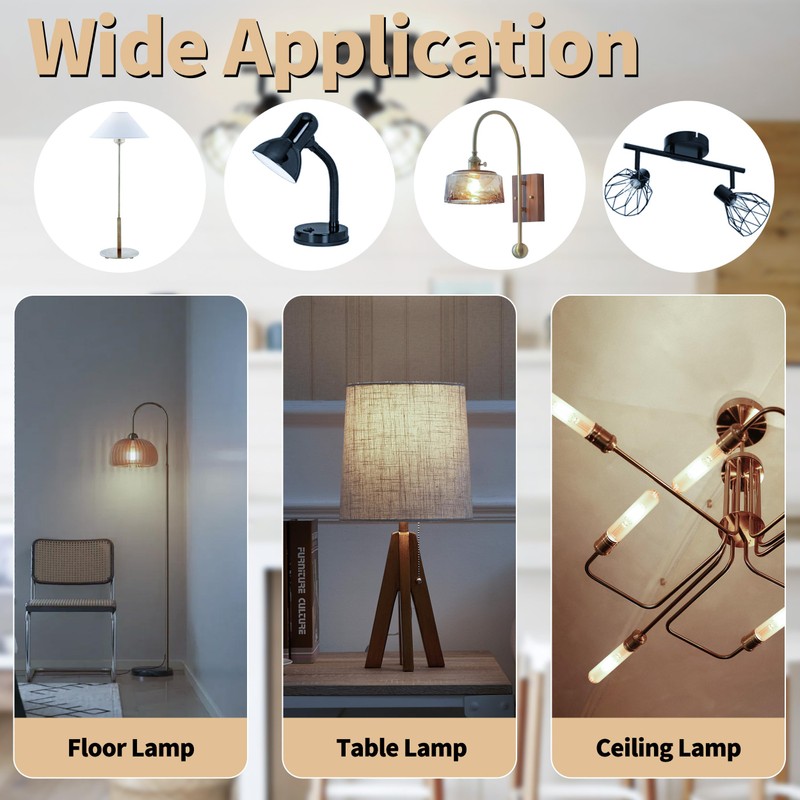 runquiz T10 Tubular Led Bulbs 60w Equivalent, Dimmable 5.25 Inch