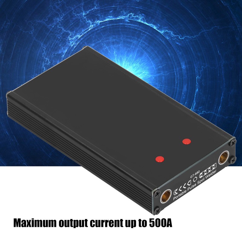 Spot Welding Machine Black Mini Portable DIY Aluminum Alloy Fireproof