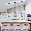 dolria Modern Crystal Chandelier Mini Chandelier Pendant Lighting for Kitchen