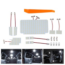 Mixsuper HiAce 200 Series LED Room Lamp Set, Exclusive for Super GL, Type 4, 5, 6, 7, 8, Regius Ace 200 Series, LED Interior Light, LED Car Interior Light, Standard/Wide Body, HIACE Custom Parts