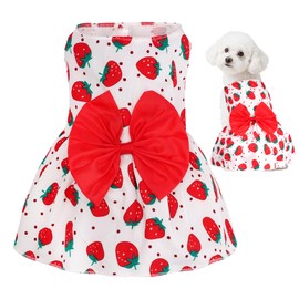 choyaxo Floral Dog Dress Cute Dog Skirt Pet Dress Summer Pet Clothes for Puppy Small Cats