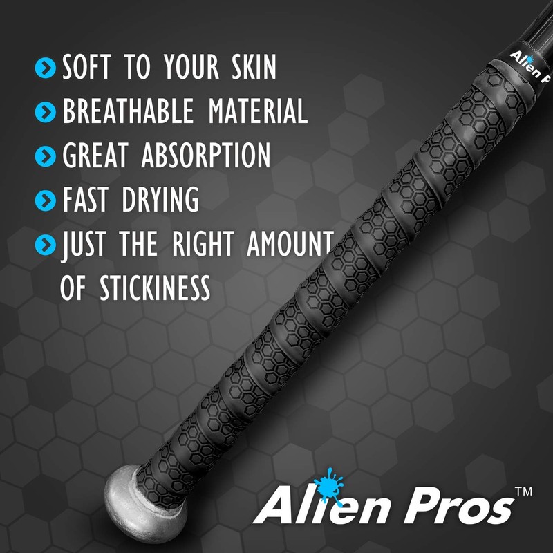 ALIEN PROS Bat Grip Tape for Baseball 1.1 MM (2