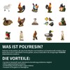 VERDOBA - Garden Decoration 4 Birds - Decorative Figures Made